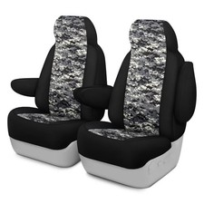 For Buick Enclave 08-12 Camo 1st Row Digital Charcoal W Black Custom Seat Covers
