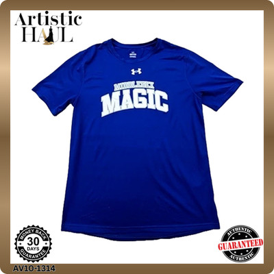 Under Armour Herren Sport T-Shirt Blue Magic Graphic Gr. SM Rundhals