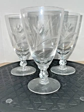 Set of 3 Fostoria Glassware Juice Glasses