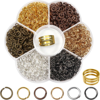 2400 StüCk Jump Ringe Spaltringe 6Mm Metall Sprungringe Bunt Biegeringe Offene V