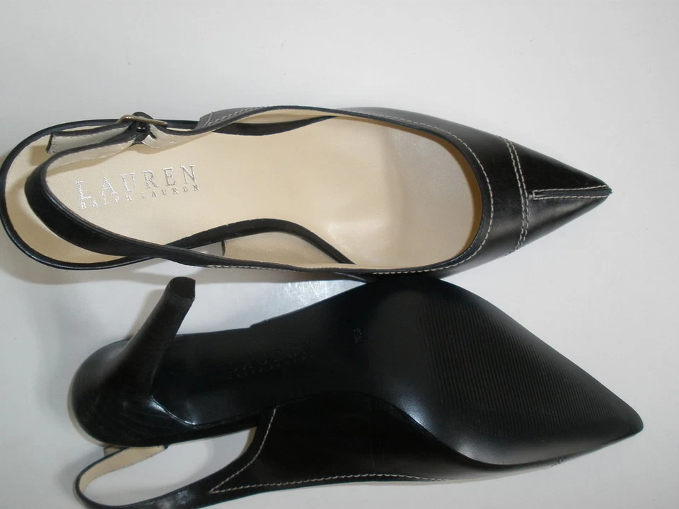 $ LAUREN RALPH Tacones de Cuero US 8 EUR 38 NUEVA VENTA   Foto 4 de 4