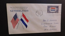 1943 Occupied Nations First Day Cover FDC Netherlands Washington DC Oak Ridge NJ