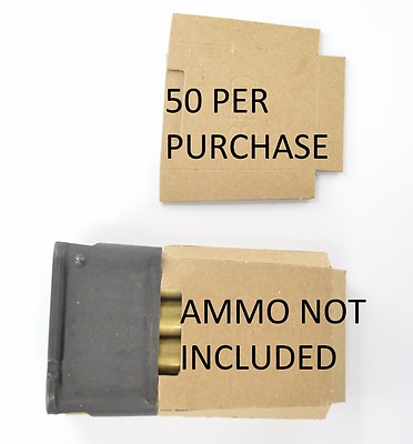 50X M1 Garand USGI 8RD enbloc clips cardboard Inserts Silencers Bandoleer