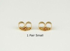 14k Yellow or White Gold Push Back Earring Butterfly Backing by 1,2,3,6,10 Pairs