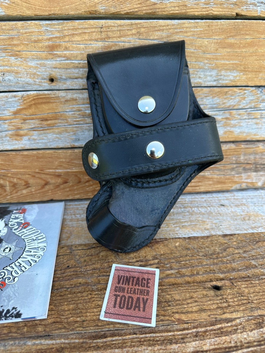 Vintage Tex Shoemaker HC12 Handler 12 Holder w/ Black Snap Leather