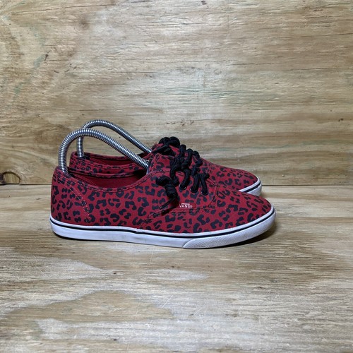 black red leopard vans