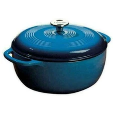 Color Enamel Dutch Oven BL 6qt Lodge Mfg Co Cast Iron EC6D33 Blue 075536462332