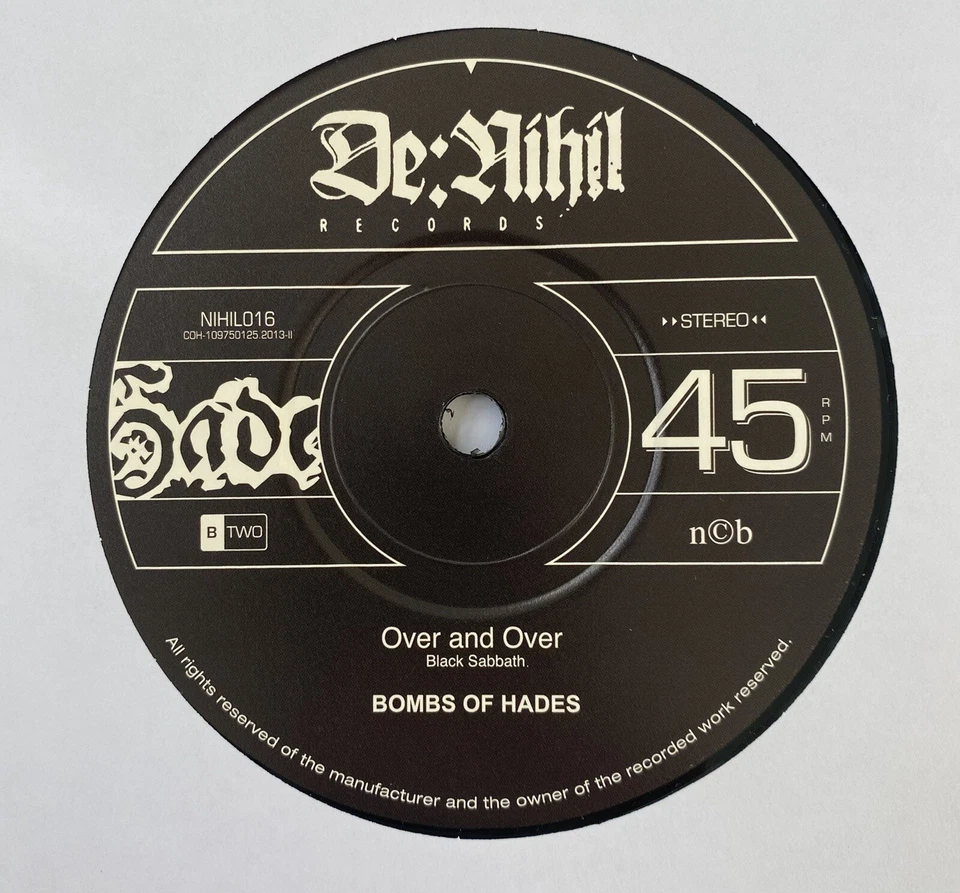 BOMBS OF HADES - RECOIL IN HORROR 7” SWEDISH DEATH METAL AUTOPSY ATARAXY DISMA - Image 4 of 4