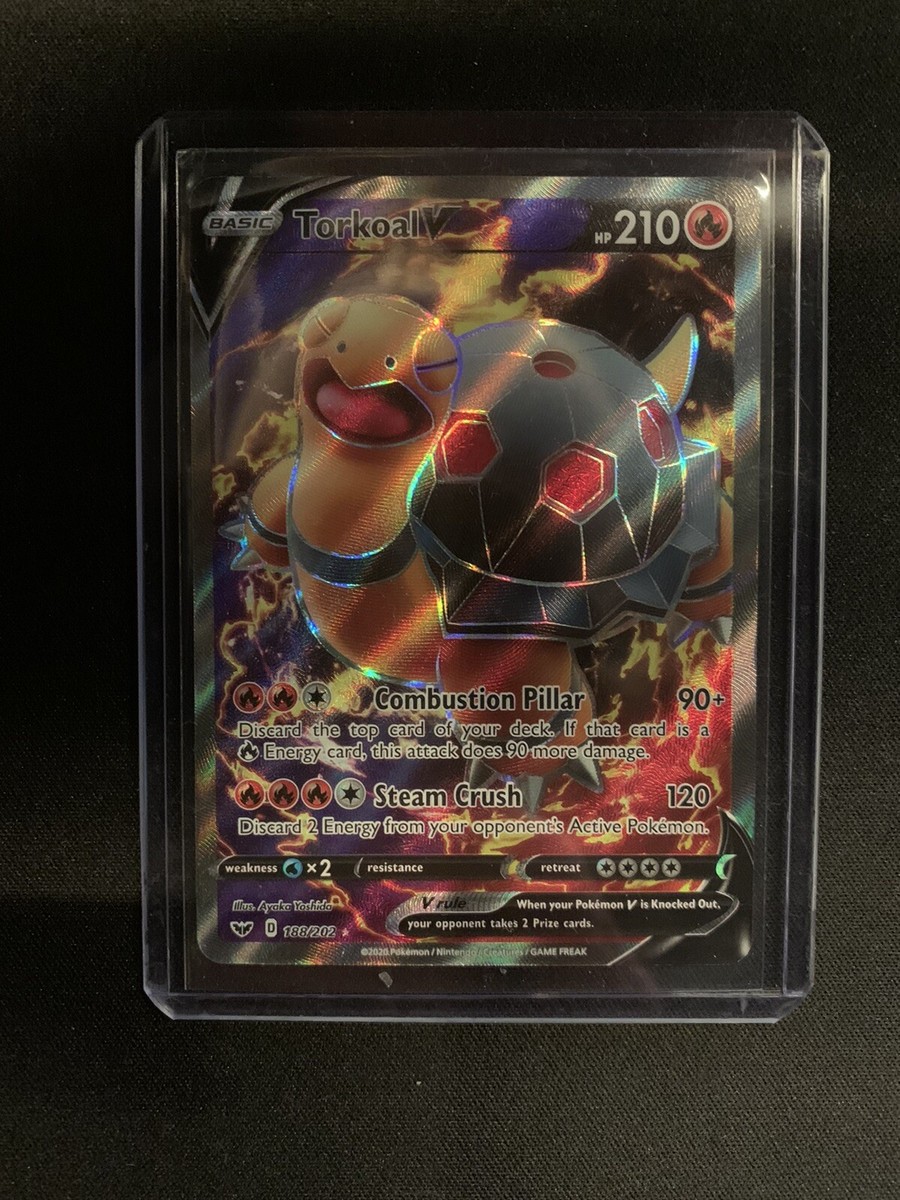 torkoal v pokemon card Torkoal V (188/202) [Sword & Shield: Base Set]