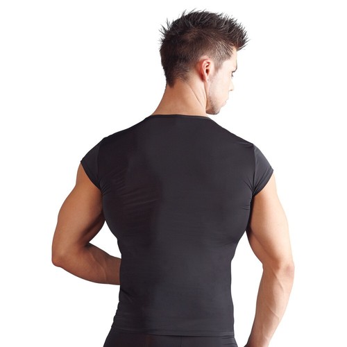 Herren Rundhals T-Shirt S M L XL Kurzarm Hemd Knopf-Leiste schwarz Svenjoyment - Bild 5 von 40