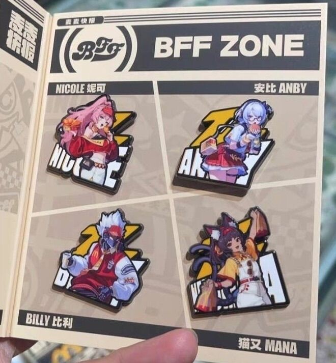 マクドナルド Verdy x McDonalds BBF ピン バッジ 未開封 Zenless Zone Zero x McDonald's Collaboration Metal Badge Set