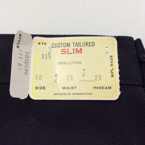 HONDO Boys Black NO IRON Maverick Pants Slim Fit Perm Crease Size 10 Made USA! - Picture 7 of 12