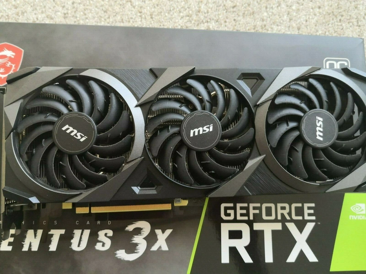 MSI GeForce RTX 3070 VENTUS 3X OC 8GB GDDR6 Graphics Card Non-LHR 62 Mh/s