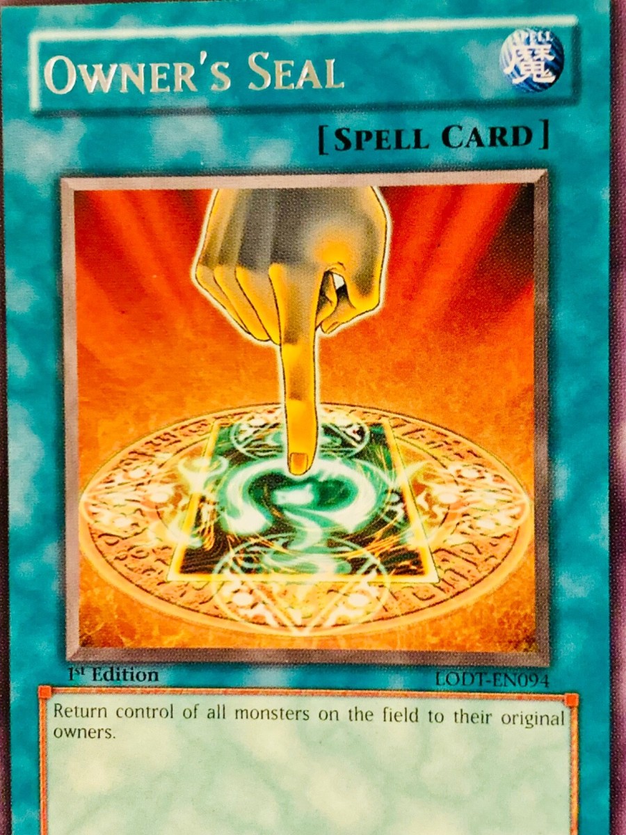 Yugioh TCG Owner's Seal LODT-EN094 1st Edition Rare Lightly