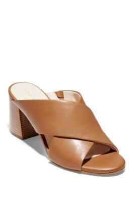 criss cross block heel sandals