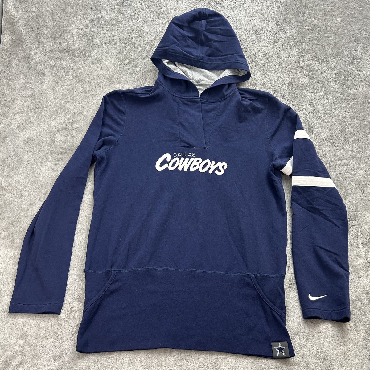 Nike Hoodie Women's XXL Dallas Cowboys Pullover Sweatshirt Blue