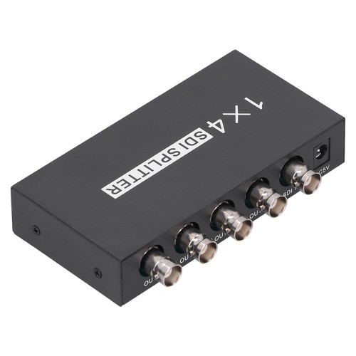 F214 SDI Splitter 1x4 1 In 4 Out Supports SD/HD/3GSDI Repeater Exten EOM