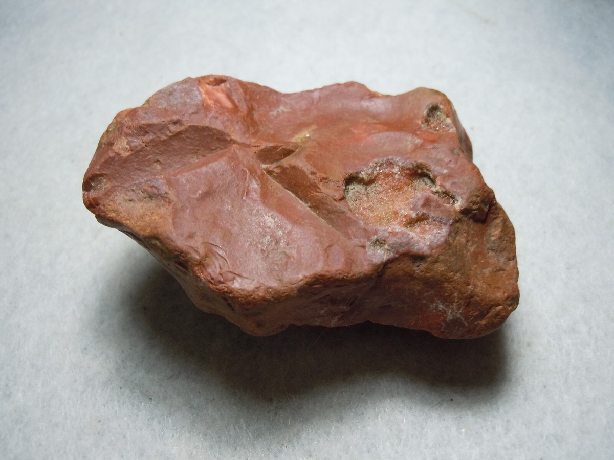 Red Jasper Chalcedony Quartz Rough Stone Kansas River 101.9 Grams