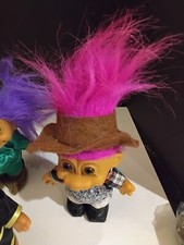Vintage Lot Of Trolls Storybook, Cheerleaders, Fireman, Farmer, Kid , Crazy