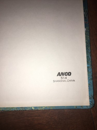 Address Book, VTG Shanghai, China, Blue Silk, New Old Stock. Pages slightly aged - Picture 5 of 9