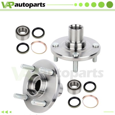 2pcs Front Wheel Bearing & Hub Assembly For 1998-2002 2001 Chevrolet Prizm 4 Lug