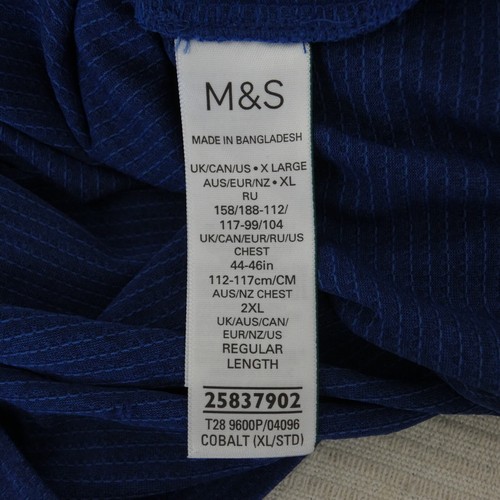 Marks and Spencer Sports T shirt Blue Breathable Activewear Goodmove Size XL New - Picture 6 of 9