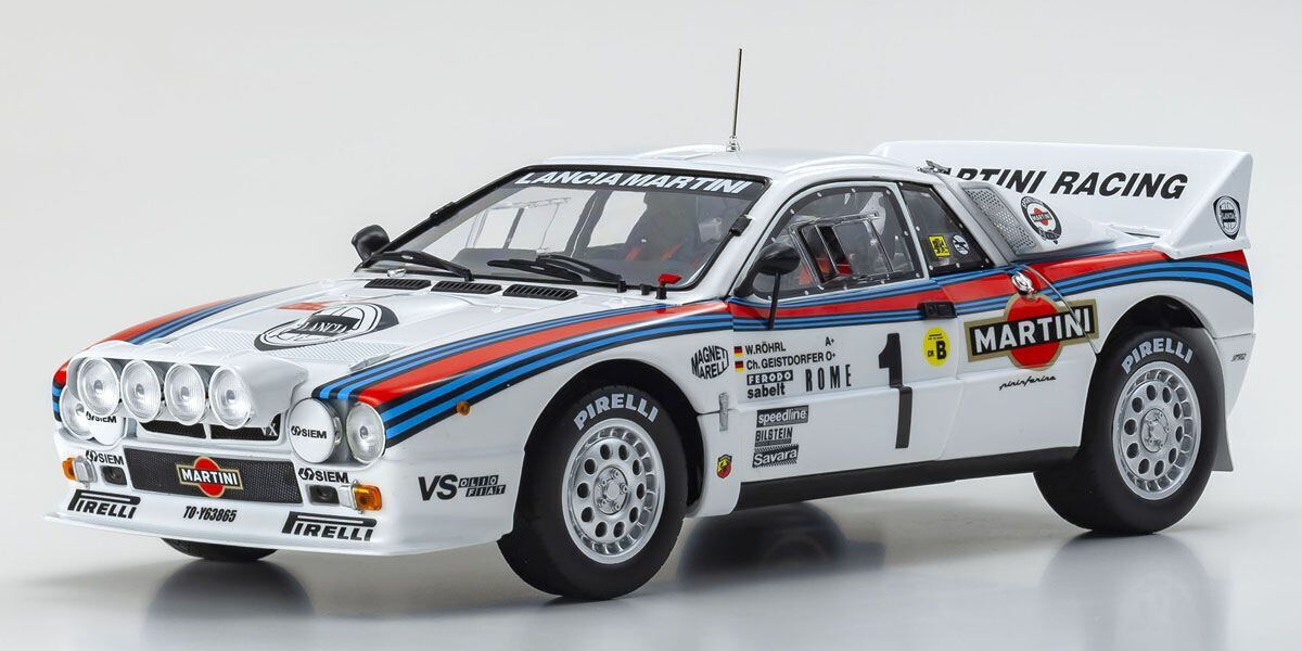 ミニカー 1/18 KYOSHO LANCIA Rally 037 MARTINI 1:18 1/18 Kyosho Lancia 037 Rally Martini Safari n.7 M.Allen