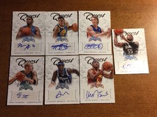 (7) 2012-13 CRUSADE BASKETBALL QUEST AUTOGRAPH LOT HARKLESS SINGLER