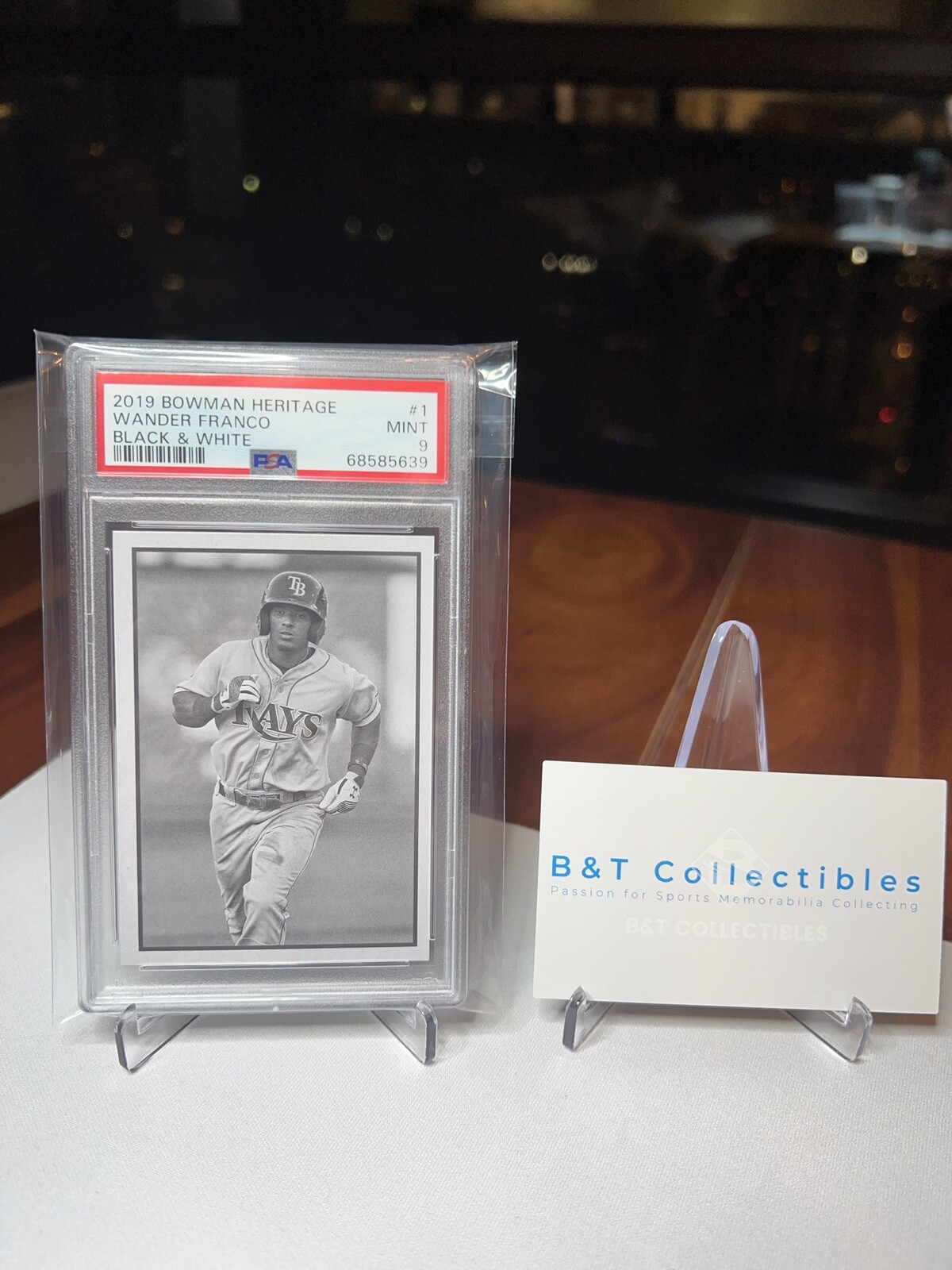 2019 Bowman Heritage Black & White Wander Franco #1 PSA 9 POP 4 🔥🔥🔥
