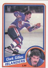 84/85 TOPPS..CLARK GILLIES..NRMT..CARD # 94..ISLANDERS..FREE COMBINED SHIP