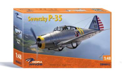 Dora Wings 48012 Seversky P-35 model kit, 1:48 scale plastic aircraft