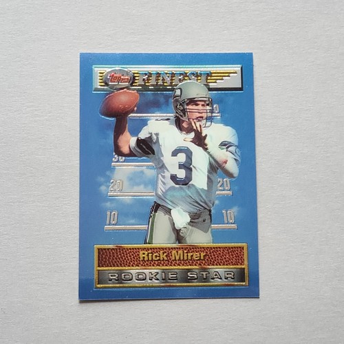 1994 Topps Finest Rookie Star Rick Mirer Rookie Card 41 Seattle 