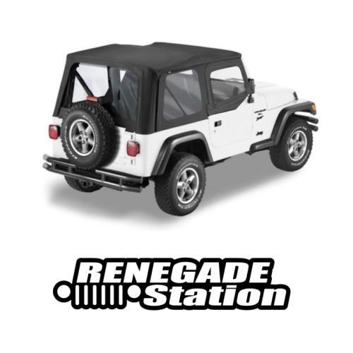 Jeep Wrangler Yj Ersatzverdeck Cappotta Black Sailcloth Bestop 88-95 - Foto 1 di 3