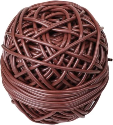 Lien Souple Tube Creux Pour Attacher Plantes 50M, Marron
