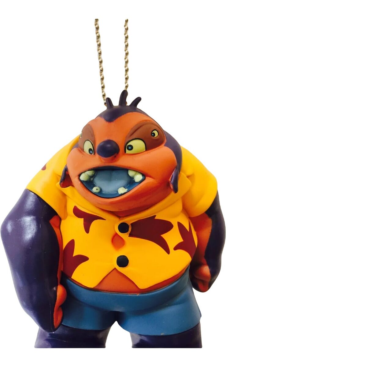 Disney Lilo & Stitch Hawaiian Hula Dr. Jumba Jookiba Evil Genius 4 Key  Dangler Keychain Figure