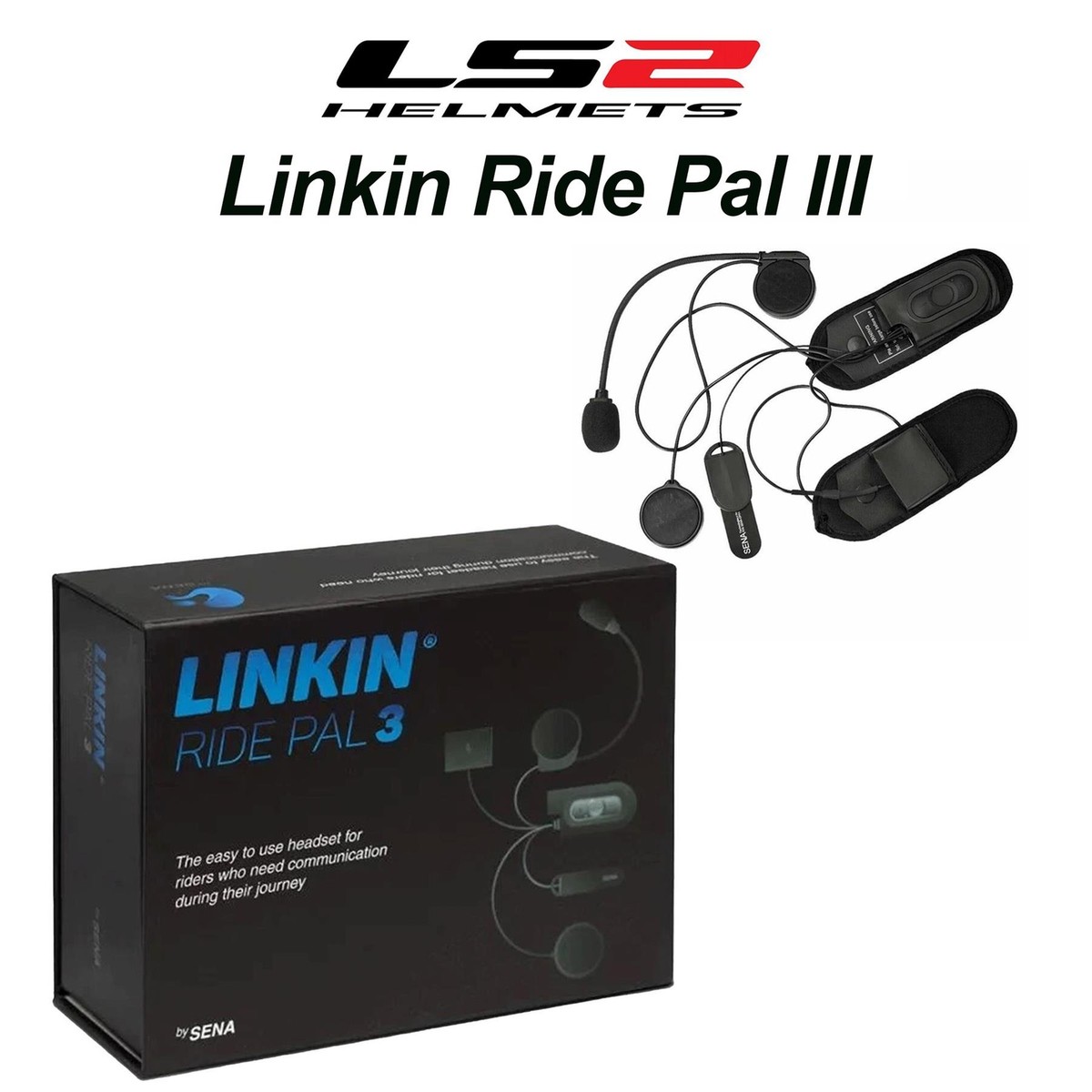 LS2 LINKIN PAL III MOTORBIKE HELMET HEADSET INTERCOM BLUETOOTH