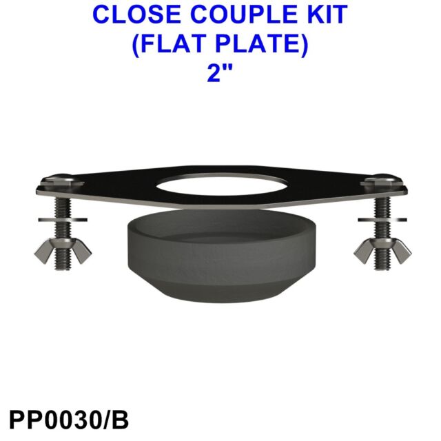 2" CLOSE COUPLE KIT FLAT PLATE for WC TOILET CISTERN TANK & PAN PP0030/B *CHEAP