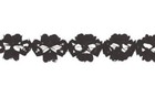 Creative Converting Tissue Garland Party Decor, 6” x 10' Long, Black