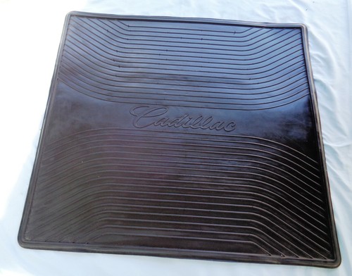 NOS NEW OEM GM Cadillac Trunk Mat Cargo Carpet Rubber Logo Ornament Emblem Liner - Picture 6 of 10