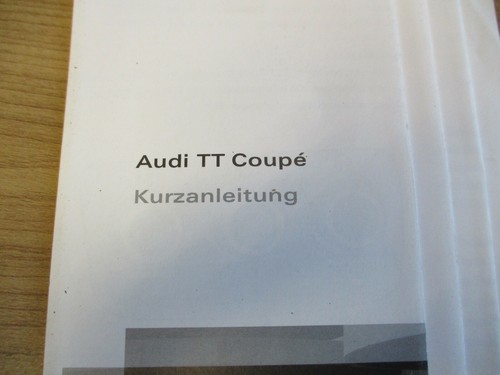 Manual de instrucciones manual rápido AUDI TT 8J Coupe 27156281200 ALEMÁN - Imagen 3 de 4