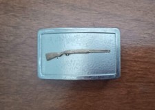 Browning Buck Deer Elk Hunter Hunting Rifle Shotgun Gun 70s Vintage Belt Buckle