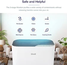 LEVOIT Vital 100 True HEPA Air Purifier - White