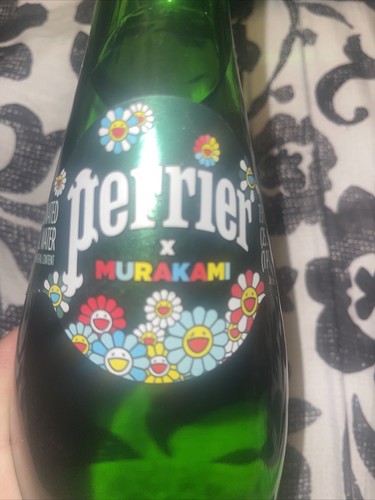 Perrier X Murakami 750 ml Glass Bottle Takashi Sparkling Water Rare Limited Run - Picture 3 of 3
