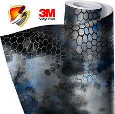 Blue Black Camo Chameleon Wrap Vinyl Roll Trucks Cars Boats Campers ATV's etc...
