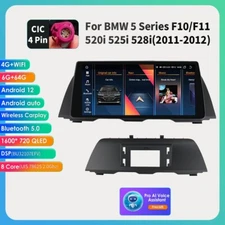 Carplay 10.33'' Android 12 Car GPS Stereo For BMW 5 Series F10 F11 525i 528i CIC