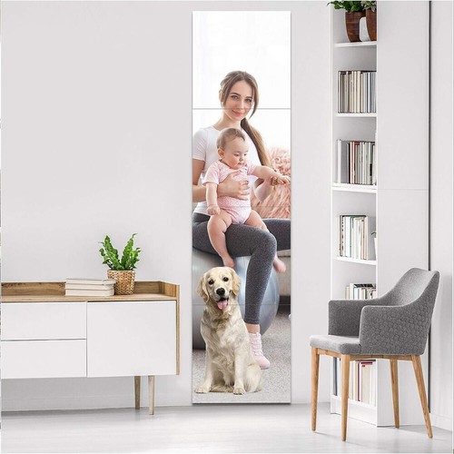 4/8X 30X30cm Mirror Tiles Wall Sticker Square Self Adhesive Stick On Home Decor - Picture 3 of 10