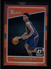 MARQUESE CHRISS 2016/17 DONRUSS OPTIC #5 THE ROOKIES RED PRIZM #19/99 AY5422