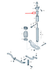 NEW AUDI Q8 4MN REAR STRUT DAMPER DUST COVER BOOT 4M0512131A