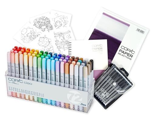 Copic Ciao DX Starter Box 72 Colors Multicolor Illustration