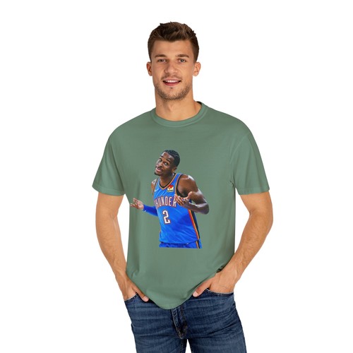 Shai Gilgeous-Alexander T-Shirt, OKC Thunder NBA Fan Tee, Basketball Apparel, - Picture 33 of 45